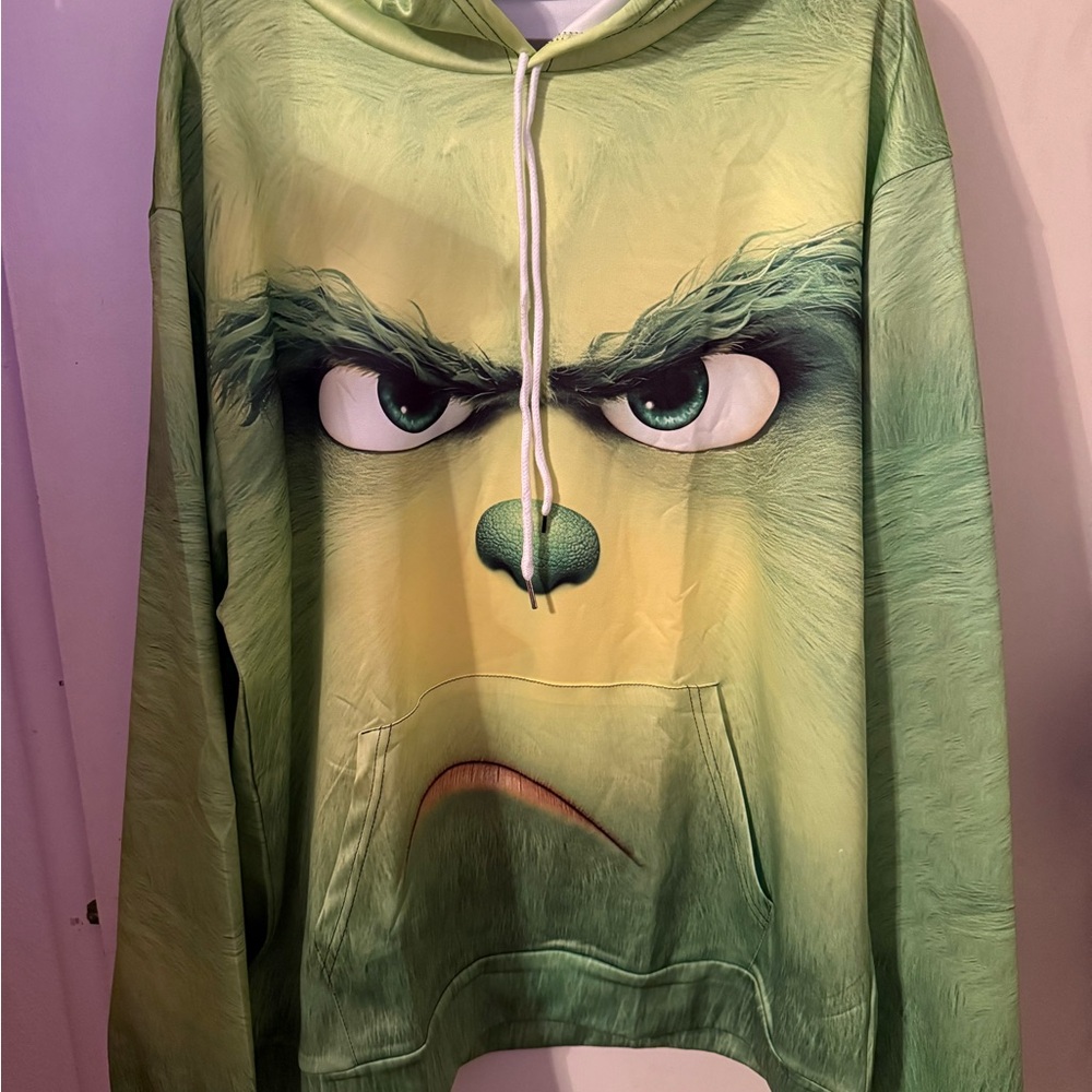 Men's Green Grinch Graphic Hoodie